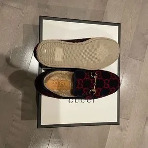 NIB Authentic Gucci GG Wool Mules 31120981_60411814_1000.jpg main image 4